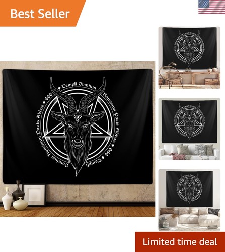 Satanic pentagram tapestry - satanic,