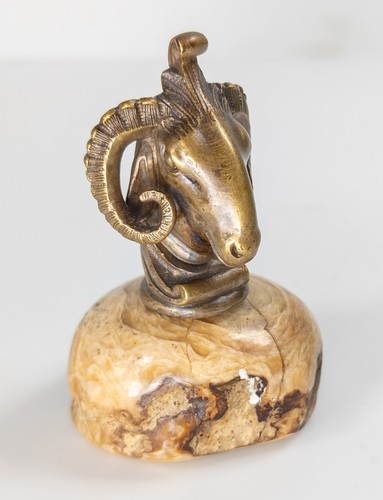 Antique bronze rams head - antique,